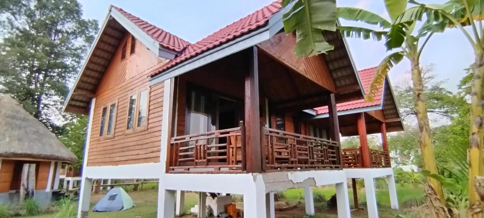 Bolaven Garden Bungalow And Tent - Tad Lo Ban Kiangtat Exterior foto